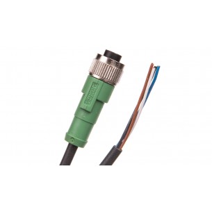 Kabel czujnika|urządzenia wykonawczego 4P M12 prosty, wolny koniec przewodu 5m SAC4P 5,0PUR|M12FS 1668124