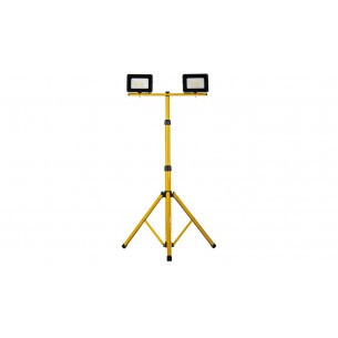 Projektor LED na statywie żółty 2x30W 2x2350lm IP65 6400K SLS01