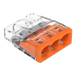 Szybkozłączka 3x 0,5‑2,5mm2 transparentna 2273‑203