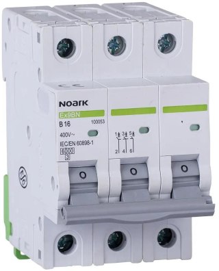 WYŁĄCZNIK NADPRĄDOWY 6 KA, C, 25A, 3P EX9BN 3P C25 Noark 100145